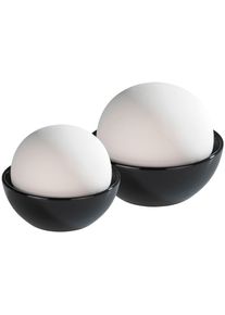 Luftbefeuchter Wenko "Rondo", schwarz (schwarz, wei&szlig;), B:9cm H:8cm T:9cm, Luftbefeuchter, Luftbefeuchter, Verdunstung