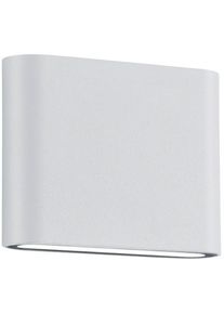 LED Au&szlig;en-Wandleuchte Trio LEUCHTEN "Thames", wei&szlig;, B:11,5cm H:9cm T:3cm, Leuchten, LED Au&szlig;en-Wandleuchte, H&ouml;he/Tiefe 9/3 cm mit UP and DOWN - Beleuchtung