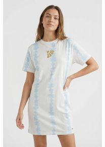 O`Neill Shirtkleid O'NEILL "WOTW T-SHIRT DRESS", Damen, Gr. XS (34), N-Gr, wei&szlig;, neutral, Obermaterial: 100% Baumwolle, Kleider Shirtkleid, sportlicher Stil, aus enzymgewaschenem Jersey, locker geschnitten