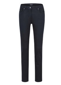 Regular-fit-Jeans GOLDNER "Kurzgr&ouml;&szlig;e Lange Freizeithose BELLA mit Formbund", Damen, Gr. 26, K-Gr, schwarz, Obermaterial: 65% Baumwolle CO. 31% Polyester PES. 4% Elasthan EL., normal, Jeans Regular-fit-Jeans, Ohne