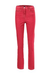Regular-fit-Jeans GOLDNER "Damen Jeans Slim Fit LOUISA mit Stretch-Anteil", Damen, Gr. 42, N-Gr, rot, Obermaterial: 70% Baumwolle CO. 27% Polyester PES. 3% Elasthan EL., normal, Jeans Regular-fit-Jeans, Ohne