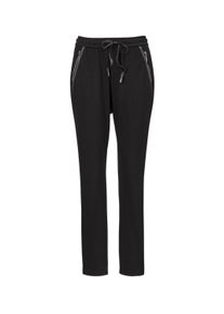 2-in-1-Hose GOLDNER "Elegante Joggpants SARA, hoher Bund", Damen, Gr. 54, N-Gr, schwarz, Obermaterial: 67% Viskose CV. 27% Polyamid PA. 6% Elasthan EL., normal, Hosen 2-in-1-Hose, Ohne