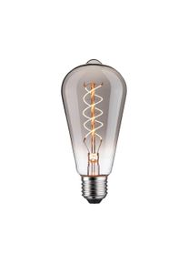 Paulmann LED-Leuchtmittel "Rustic Shine ST64 170lm 4,2W 1800K S smoke 230V", anthrazit, L:14,3cm &Oslash;:6,4cm, Leuchtmittel, LED-Leuchtmittel