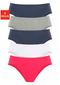 Bikinislip Petite Fleur, Herren, Gr. 46, bunt (rot, wei&szlig;, marine, grau, meliert, marine), Piqu&eacute;, Obermaterial: 95% Baumwolle, 5% Elasthan, unifarben, k&ouml;rpernah, Unterhosen Bikinislip, aus weicher Pikee-Qualit&auml;t