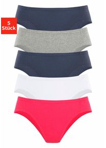 Bikinislip Petite Fleur, Herren, Gr. 48, bunt (rot, wei&szlig;, marine, grau, meliert, marine), Piqu&eacute;, Obermaterial: 95% Baumwolle, 5% Elasthan, unifarben, k&ouml;rpernah, Unterhosen Bikinislip, aus weicher Pikee-Qualit&auml;t