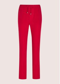 Madeleine Mode Jogger Pants MADELEINE "Joggpants Schlupfhose mit Bindeband", Damen, Gr. 17, N + K Gr, rot, Obermaterial: 91% Polyester PES. 9% Elasthan EL., Modern, schmal, Hosen Jogger Pants, Edel Jogg Pants