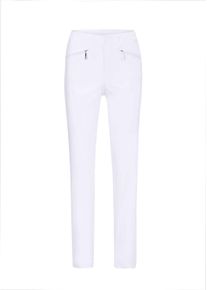 2-in-1-Hose GOLDNER "Kurzgr&ouml;&szlig;e Schlupfhose LOUISA mit Steppn&auml;hten", Damen, Gr. 27, K-Gr, wei&szlig;, Obermaterial: 67% Baumwolle CO. 28% Polyamid PA. 5% Elasthan EL., Hosen 2-in-1-Hose, Ohne