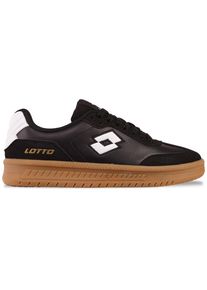 Sneaker Lotto, Herren, Gr. 46, schwarz-wei&szlig; (schwarz, wei&szlig;), Synthetik, clean, Schuhe Sneaker, - mit stark gepolsterter Zunge