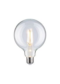 Paulmann LED-Filament "230V Globe G125 1055lm 9W 2700K Klar", Energieeffizienz: E, transparent, L:17,5cm &Oslash;:12,5cm, Leuchtmittel, LED-Filament