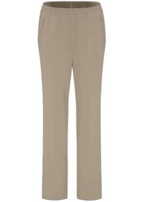 Schlupfhose GOLDNER "Reiseschlupfhose LOUISA", Damen, Gr. 50, N-Gr, beige (taupe), Obermaterial: 100% Polyester COOLMAX(R) PES(Coolmax)., normal, Hosen Schlupfhose, Ohne