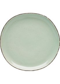 Dessertteller Van Well "Urban, Teller 20 cm, 6 St&uuml;ck", gr&uuml;n, H:1,8cm &Oslash;:20cm, Steinzeug, Speiseteller, Dessertteller, Teller Set, sp&uuml;lmaschinen- und mikrowellengeeignet