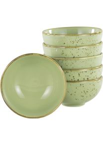 Dipschale Creatable "NATURE COLLECTION", gr&uuml;n, &Oslash;:11,5cm, Steinzeug, Sch&uuml;sseln, Dipschale, Snackschale, &Oslash; 11,5 cm