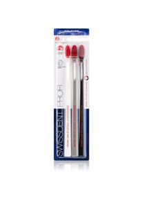 Swissdent Profi Colours toothbrushes soft &ndash; medium 3 pc