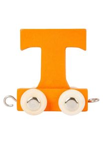 Small Foot - Wooden Letter Train Orange - T - 12 pieces