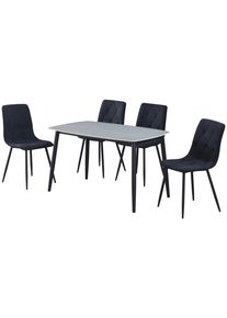 Tischgruppe Andi Grau/Schwarz