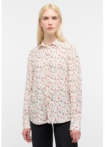Hemdbluse Eterna "REGULAR FIT", Damen, Gr. 38, creme, 100% Viskose, Blusen Hemdbluse