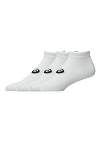 Laufsocken asics "3 PACK ANKLE SOCK", Damen, Gr. L (43/46), brilliant wei&szlig;, Obermaterial: 70% Baumwolle, 16% Nylon, 11% Polyester, 3% sonstige Fasern, Socken Laufsocken, f&uuml;r sportliches Laufgef&uuml;hl, mit Mesh-Knit-Gewebe, mit D&auml;mpfung