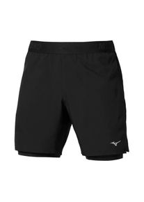 Mizuno Core 5.5 Inch 2-in-1 Shorts Homme | Shorts | Running | Noir | Taille S