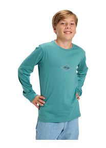 Langarmshirt Quiksilver "Ev Swell Ovation", Jungen, Gr. 12(148-156cm), gr&uuml;n (deep sea), Obermaterial: 100% Walkfrottier;, Shirts Langarmshirt