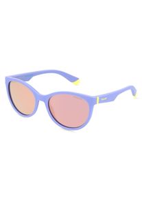 Polaroid PLD 8065/S | Kinder-Sonnenbrille | Fassung: Vollrand, Butterfly, Kunststoff, Flieder | Glasfarbe: Rose