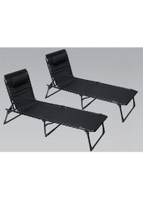 M&Ouml;BELIX M&ouml;belix , Schwarz , Kunststoff , 56x29x188 cm , Gartenm&ouml;bel, Gartenliegen, Sonnenliegen