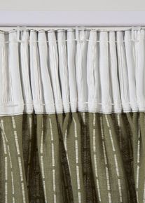 bonprix Firana z bawełny organicznej, zielony, Wys./szer. 145/110 cm