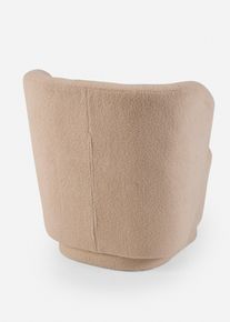 bonprix Sessel, beige, Gr.75x74 cm, Boucl&eacute; Sessel in softem Creme