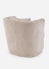 bonprix Sessel mit rundem Fu&szlig;, beige, Gr.75x78 cm, Gem&uuml;tlicher Kord Sessel