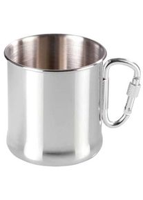 Meva Stainless steel hiking mug with carabiner 270ml