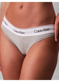 Bikinislip "MODERN COTTON", Herren, Gr. XL (42), grau (grau heather), Obermaterial: 53% Baumwolle, 35% Modal, 12% Elasthan, Calvin Klein Underwear, meliert, Unterhosen Bikinislip, mit breitem B&uuml;ndchen, Topseller