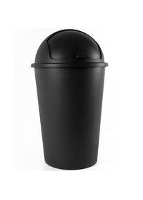 Deuba M&uuml;lleimer Schwarz Kunststoff 50L 68x40cm