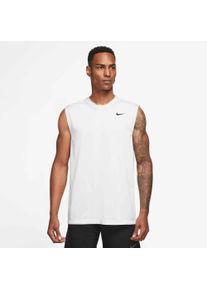 Tanktop Nike "Dri-FIT Legend Men's Sleeveless Fitness T-Shirt", Herren, Gr. XL, wei&szlig;, Obermaterial: 100% Polyester, Tops Tanktop, lockere Passform, aus weichem Material
