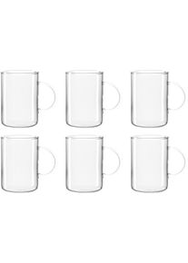Teeglas Leonardo "NOVO", transparent (klar), H:10cm &Oslash;:7cm, Borosilikatglas, Trinkgef&auml;&szlig;e, Teeglas, 6-teilig