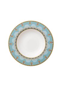 Villeroy & Boch Suppenteller VILLEROY & BOCH "Suppenteller Samarkand Aquamarin &oslash; 24,8 cm bunt", bunt, L:24,8cm, Speiseteller, Suppenteller