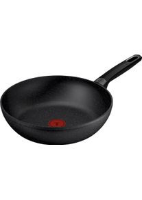 Wok Tefal "Excell'Cook", schwarz, B:28,8cm H:10,3cm L:47,1cm &Oslash;:28cm, Pfannen, Wok, leistungsstarke Antihaftbeschichtung, Induktion, metallspatelsicher