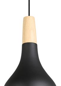 Eglo H&auml;ngeleuchte "SABINAR", braun (schwarz, holz), 1, &Oslash; 18cm H: 110cm, 1 Stk., Leuchten, H&auml;ngeleuchte, Esszimmer, Flur, H110 x &Oslash;18 cm, 1X40W exkl., H&auml;ngeleuchte