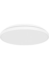 Eglo Aufbauleuchte "Crespillo, Aufbaulampe, Deckenlampe aus Stahl und Kunststoff, Lampe", wei&szlig;, 1, &Oslash; 24cm H: 4,5cm, 1 Stk., Leuchten, Aufbauleuchte, Deckenlampe, LED Aufbaulampe, Lampe Decke, &Oslash; 24 cm, Aufbauleuchte