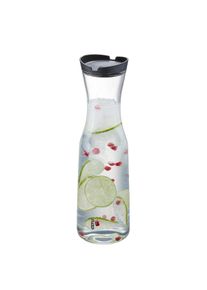 Karaffe Gefu "SMARTLINE", transparent, H:31,3cm &Oslash;:9,2cm, ABS-Kunststoff, Borosilikatglas, Silikon, Karaffen, Karaffe, mundgeblasenes Borosilikatglas, aromasicherer Deckel