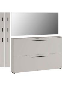 Garderoben-Set Germania "GW-Utah", grau (kaschmir), Kastenm&ouml;bel-Sets, Garderoben-Set