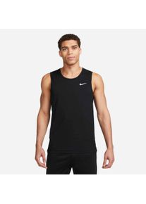 Tanktop Nike "DRI-FIT HYVERSE MEN'S SHORT-SLEEVE FITNESS TANK", Herren, Gr. XL, schwarz, wei&szlig;, Obermaterial: 100% Polyester, Tops Tanktop, sportlicher Stil, schwei&szlig;ableitende Technologie, weiches Material