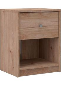 Nachtkommode Home Affaire "May, Nachttisch, Nachtschrank, Beistelltisch", beige (natur), B:37,9cm H:48,4cm T:30,1cm, Holzwerkstoff, Sideboards, Nachtkommode, mit 1 Schublade und einem offenen Fach, Breite 38 cm, H&ouml;he 48 cm