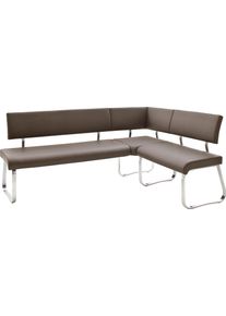 Eckbank MCA furniture "Arco", braun, B:189cm H:86cm T:138cm, 100% Polyurethan, Sitzb&auml;nke, Eckbank, Eckbank frei im Raum stellbar, Breite 200 cm, belastbar bis 500 kg