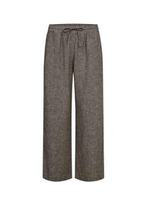 7/8-Hose Freequent "FQLAVA-ANKLE-PA", Damen, Gr. XL, N-Gr, morel melange, Web, Obermaterial: 55% Leinen, 45% Viskose, 7/8-L&auml;nge, Hosen 7/8-Hose, aus Leinen und mit Kordelzug