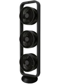 Sonnenk&ouml;nig Standventilator SONNENK&Ouml;NIG "Vind 3 schwarz, Leistung 105W, Fernbedienung, Touch-Funktion", schwarz, B:28cm H:99cm T:24cm, Ventilatoren, Standventilator, 3 Geschwindigkeitsmodi. Oszillation horizontal und vertikal, 7h Timer