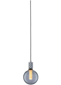 Paulmann Pendelleuchte "Tilla", grau (aluminiumfarben), 1, &Oslash; 4,8cm, 1 Stk., Leuchten, E27, Pendelleuchte