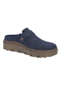 Hausschuh Josef Seibel "Carmaux 05, ocean", Damen, Gr. 42, blau (ocean), Obermaterial: 100% Rindsleder Leather cow., Schuhe Hausschuh