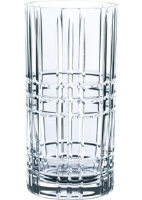 Longdrinkglas Nachtmann "Square", transparent, B:7,7cm H:15,1cm &Oslash;:7,7cm, Kristallglas, Trinkgef&auml;&szlig;e, Longdrinkglas, Made in Germany, 445 ml, 4-teilig