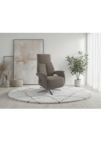 Sit & More TV-Sessel SIT & MORE "TV Lazy", taupe, B:75cm H:117cm T:85cm, 98% Polyester 2% Polyamid, Sessel, TV-Sessel, zur Auswahl mit Herz-Waage-Position