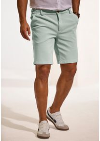 H.I.S. Shorts H.I.S "Dehnbund-Hose mit seitlichem Gummizug, auch in gro&szlig;en Gr&ouml;&szlig;en", Herren, Gr. 42, N-Gr, salbei, Jersey, Obermaterial: 73% Baumwolle, 17% Polyamid, 10% Elasthan, comfort fit kurz, Hosen Shorts, Komfortbund - besonders bequem