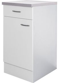 Unterschrank Flex-Well "Wito", wei&szlig; (wei&szlig;, fantasie), B:40cm H:85cm T:60cm, Holzwerkstoff, Schr&auml;nke, Unterschrank, (B x H x T) 40 x 85/86 x 60 cm